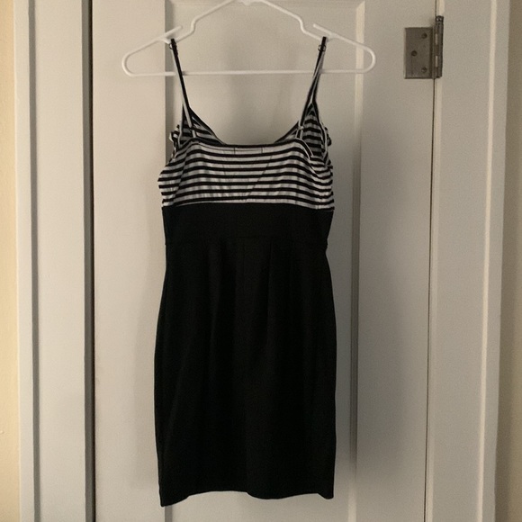 Mini Dress from 21: Adjustable Straps, Knit Fabric, Ruffled Neckline, Super Cute - Picture 2 of 5